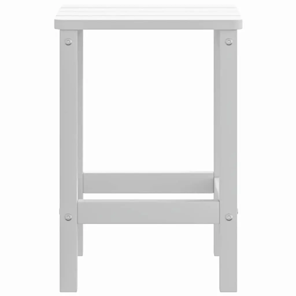 Adirondack Garden Side Table Outdoor Patio Furniture White 38x38x46cm
