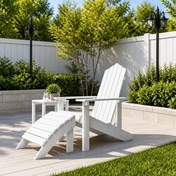 Adirondack Chair with Detachable Footstool - Specs Included