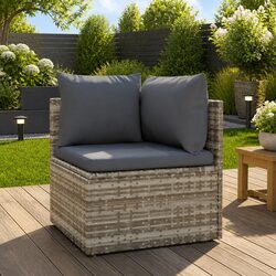 Specifications of Grey Poly Rattan Corner Sofa with Cushions