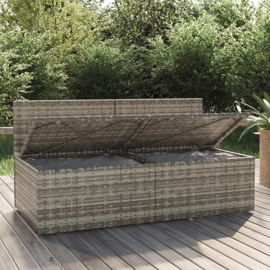2-Seater Garden Sofa in Grey