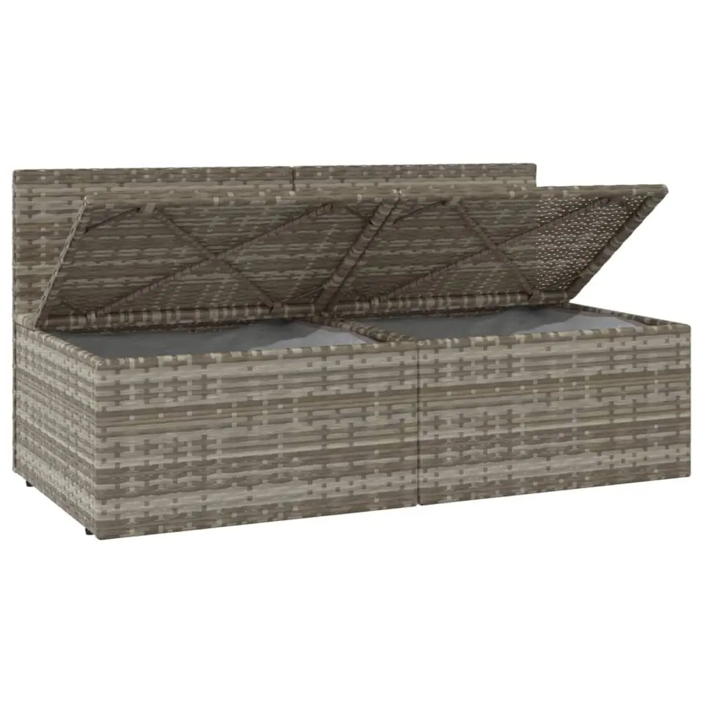 2-Seater Garden Sofa in Grey