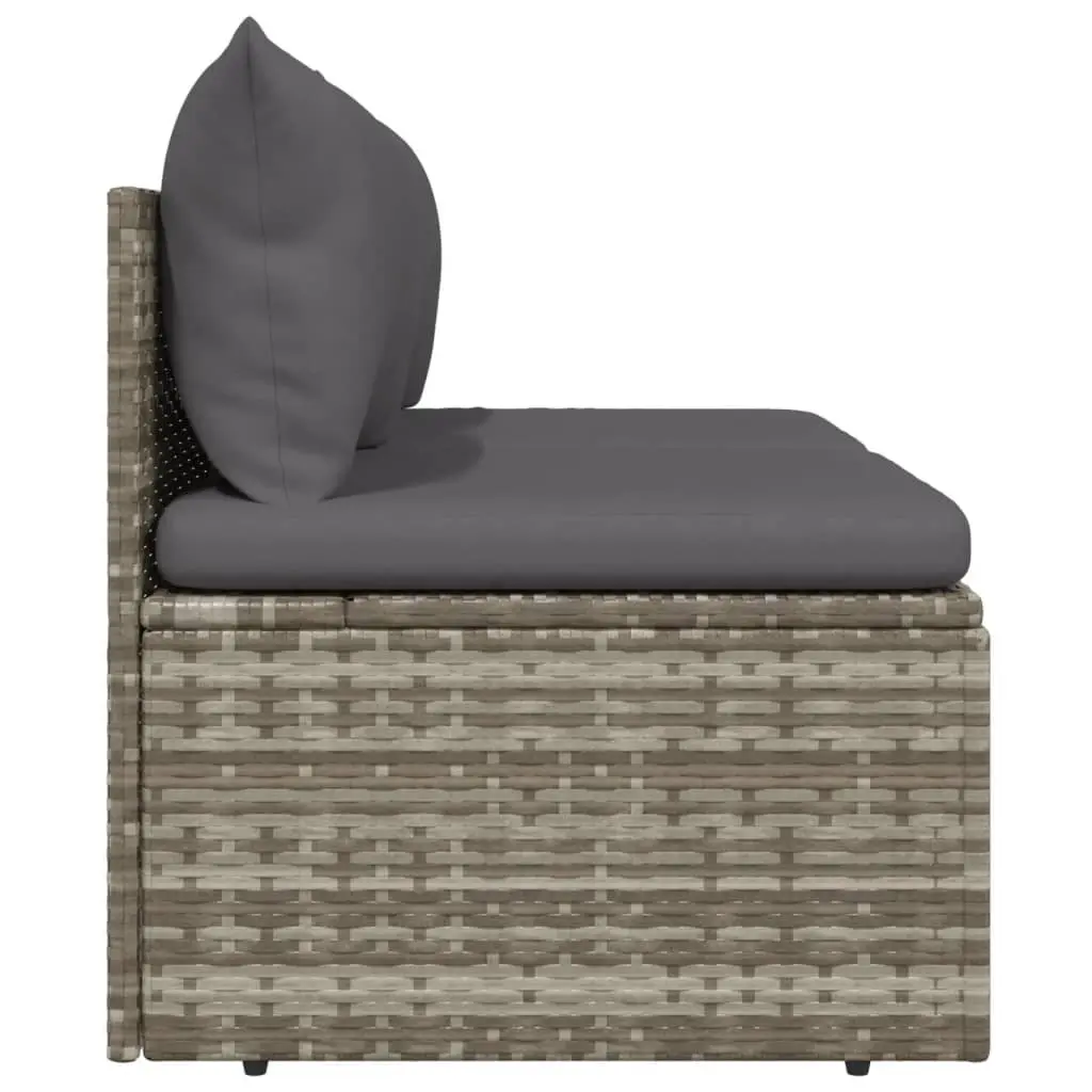 2-Seater Garden Sofa in Grey