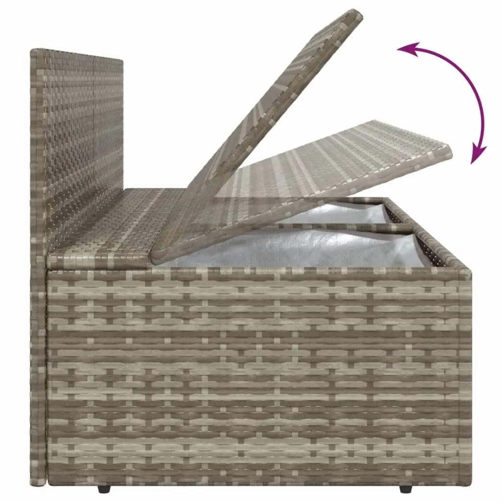 2-Seater Garden Sofa in Grey