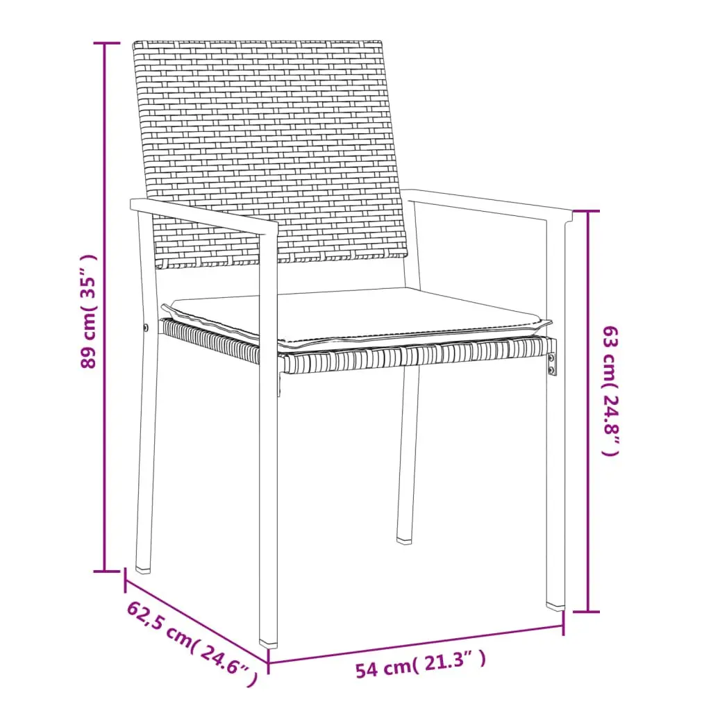 3 Piece Garden Dining Set