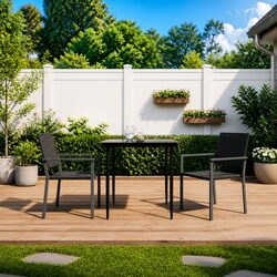 Specifications of 3 Piece Garden Dining Set with Steel Frame