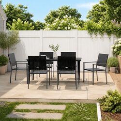 Specifications for 7 Piece Poly Rattan Dining Set