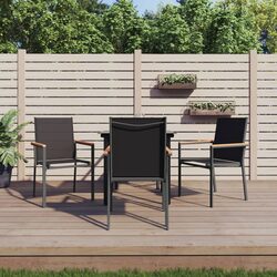 5-Piece Garden Dining Set - Steel and Textilene Construction