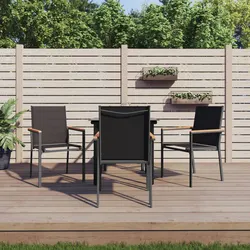 5-Piece Garden Dining Set - Steel and Textilene Construction