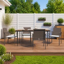Outdoor Garden Chairs - 4-Piece Set Specifications