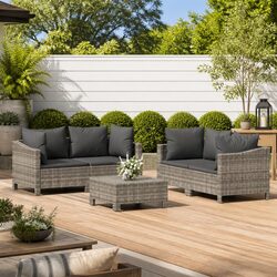Specifications of the 5 Piece Garden Lounge Set in Grey