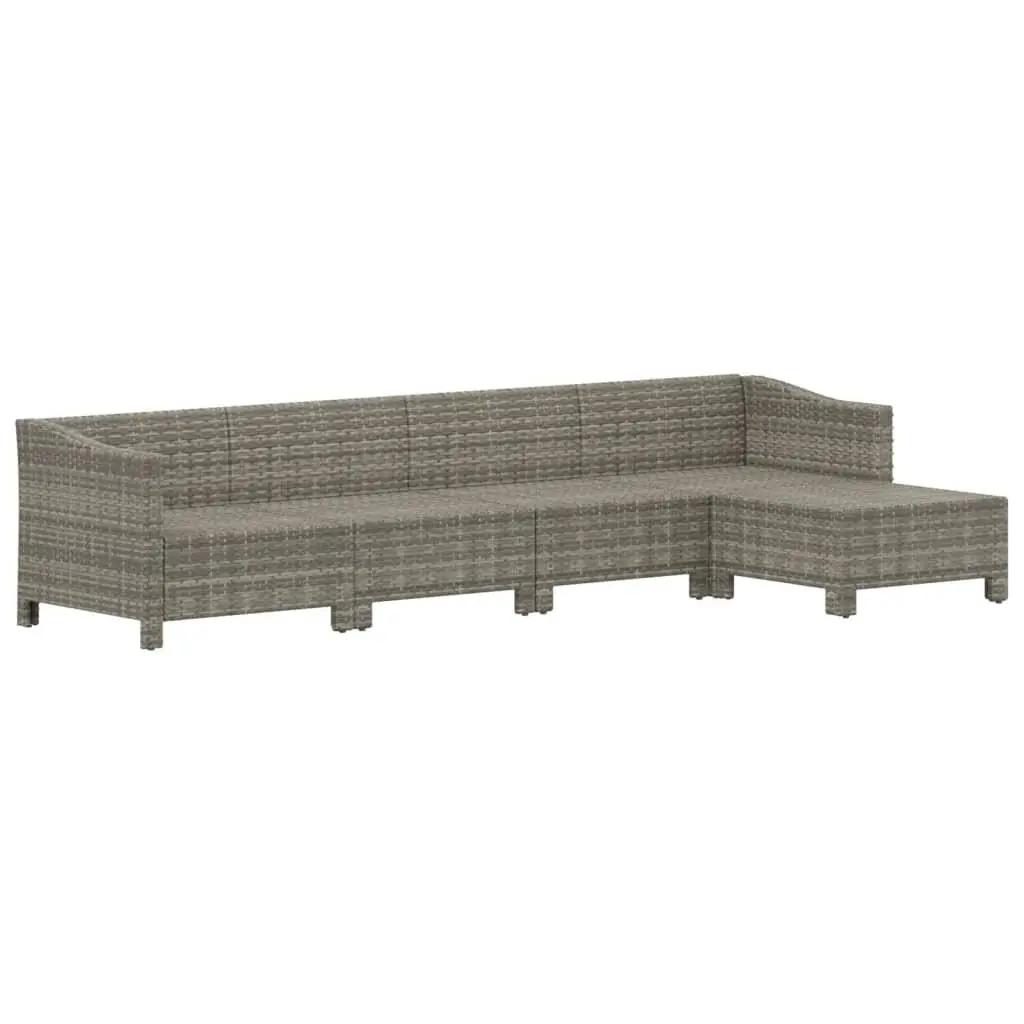 5 Piece Grey Outdoor Lounge Set