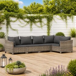 Specifications of the 5-Piece Grey Garden Lounge Set