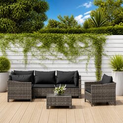 Grey Garden Lounge Set - 6 Pieces of Outdoor Comfort