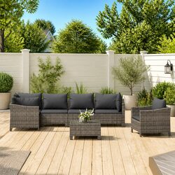 Specifications of 7 Piece Outdoor Rattan Lounge Furniture Set