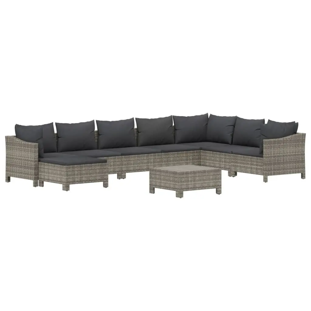 9 Piece Grey Modular Outdoor Furniture