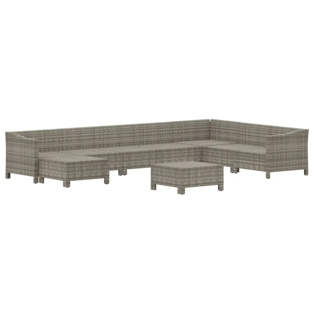 9 Piece Grey Modular Outdoor Furniture