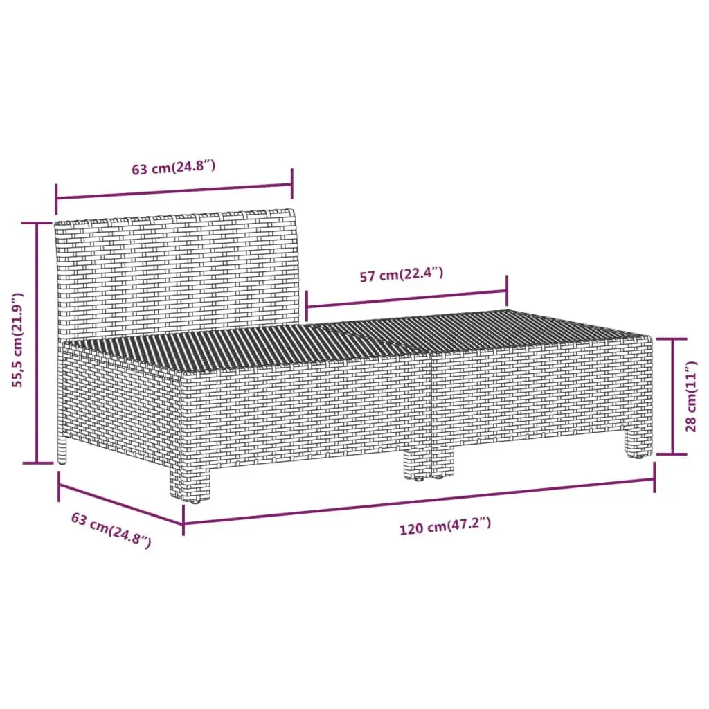 9 Piece Grey Modular Outdoor Furniture