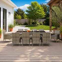 Specifications of Grey 11-Piece Garden Dining Set