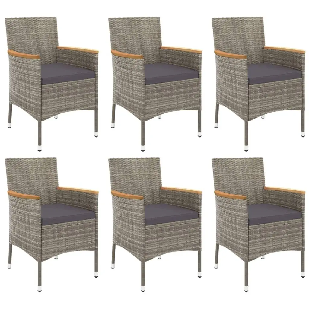 7 Piece Garden Dining Set with Cushions