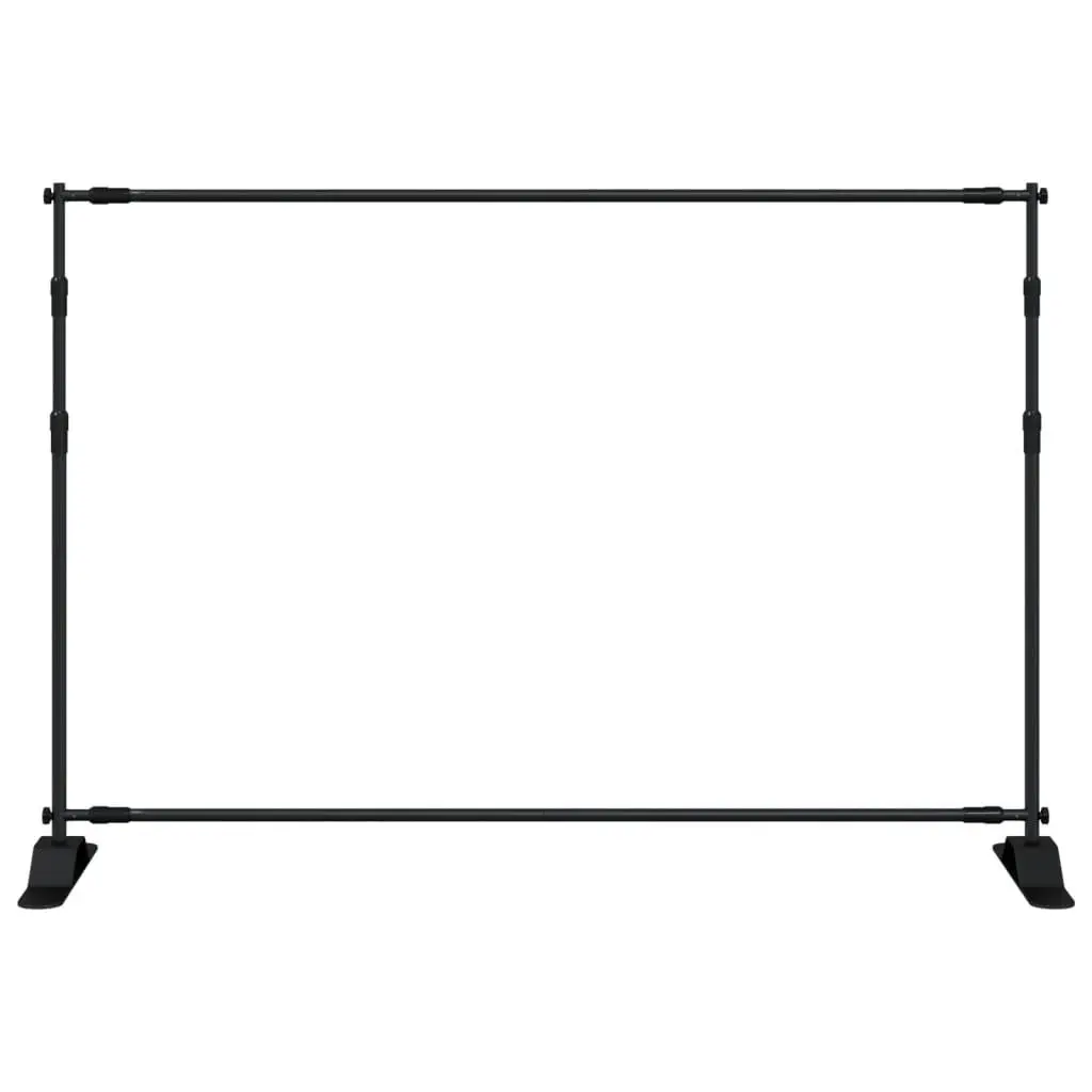 Backdrop Stand 2 pcs Black Adjustable 175-305 cm Width 100-243 cm Height Studio