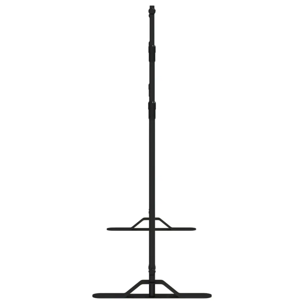 Backdrop Stand 2 pcs Black Adjustable 175-305 cm Width 100-243 cm Height Studio