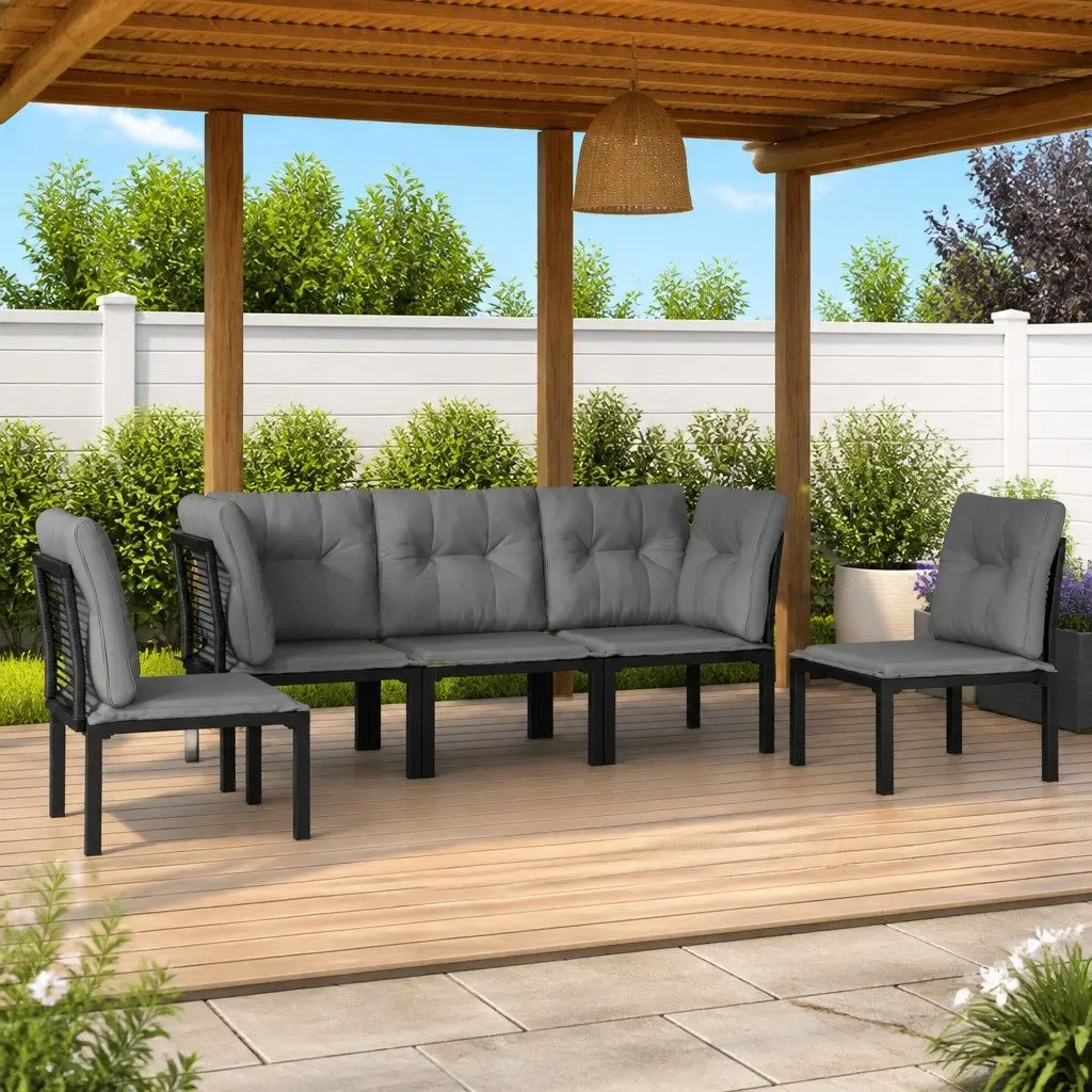 5-Piece Modular Garden Lounge Set