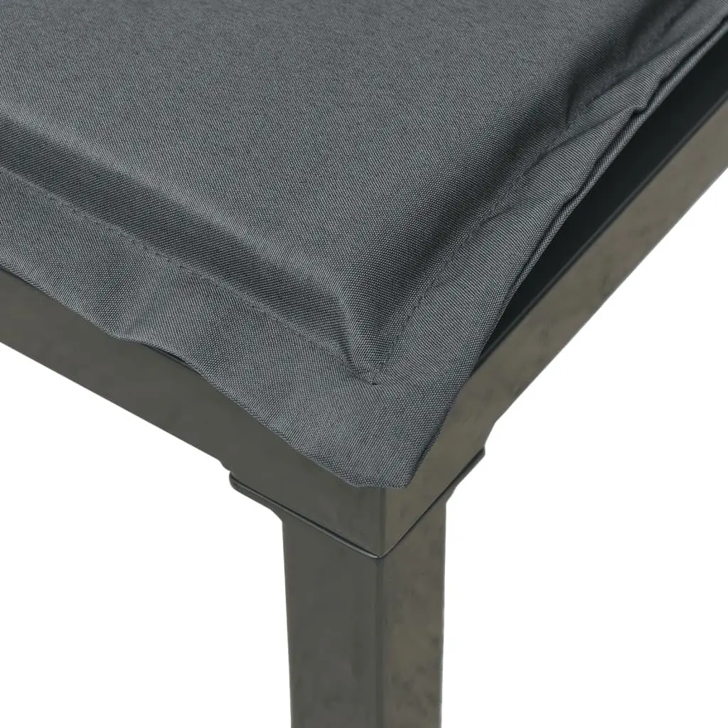 Outdoor Lounge Set 4 Piece Garden Furniture Black Grey PE Rattan Patio Sofa