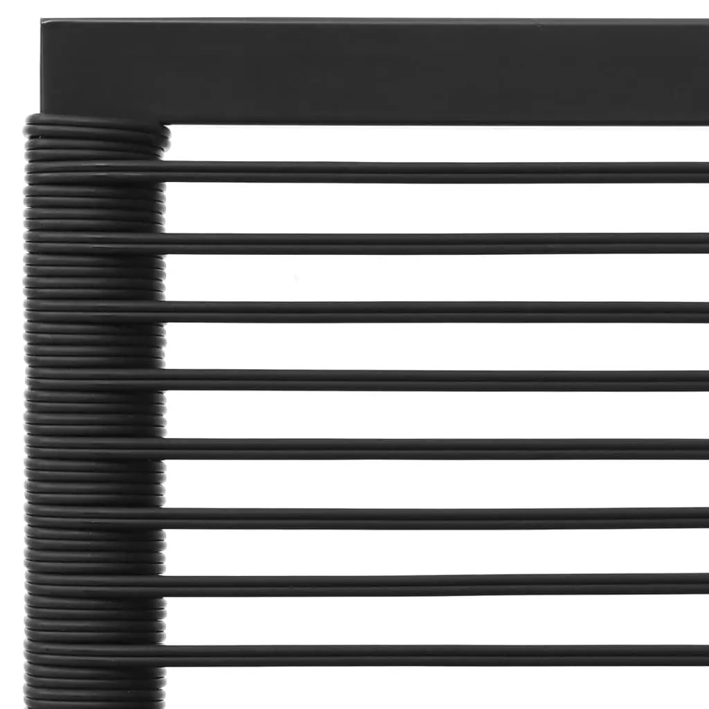 5 Piece Outdoor Garden Lounge Set Black Grey Poly Rattan Furniture