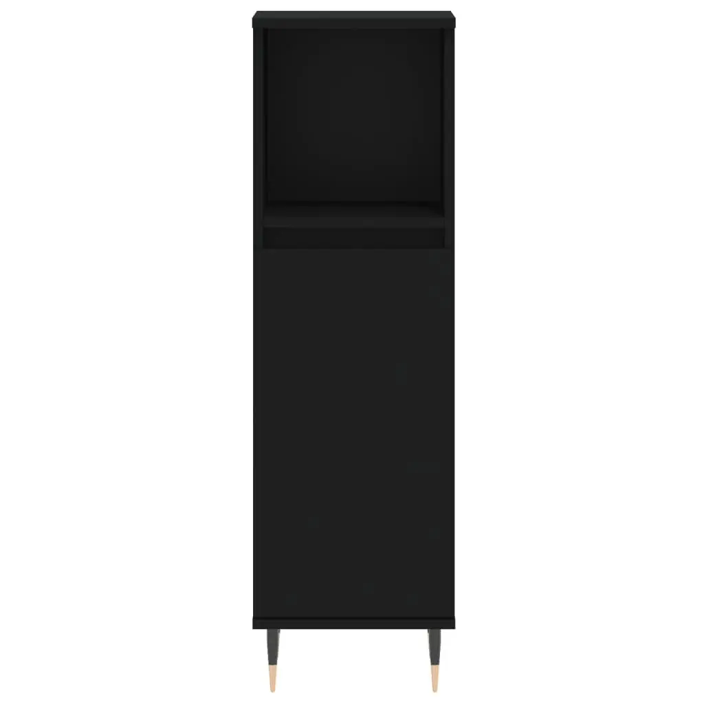 Black 3 Piece Bathroom Cabinet Set