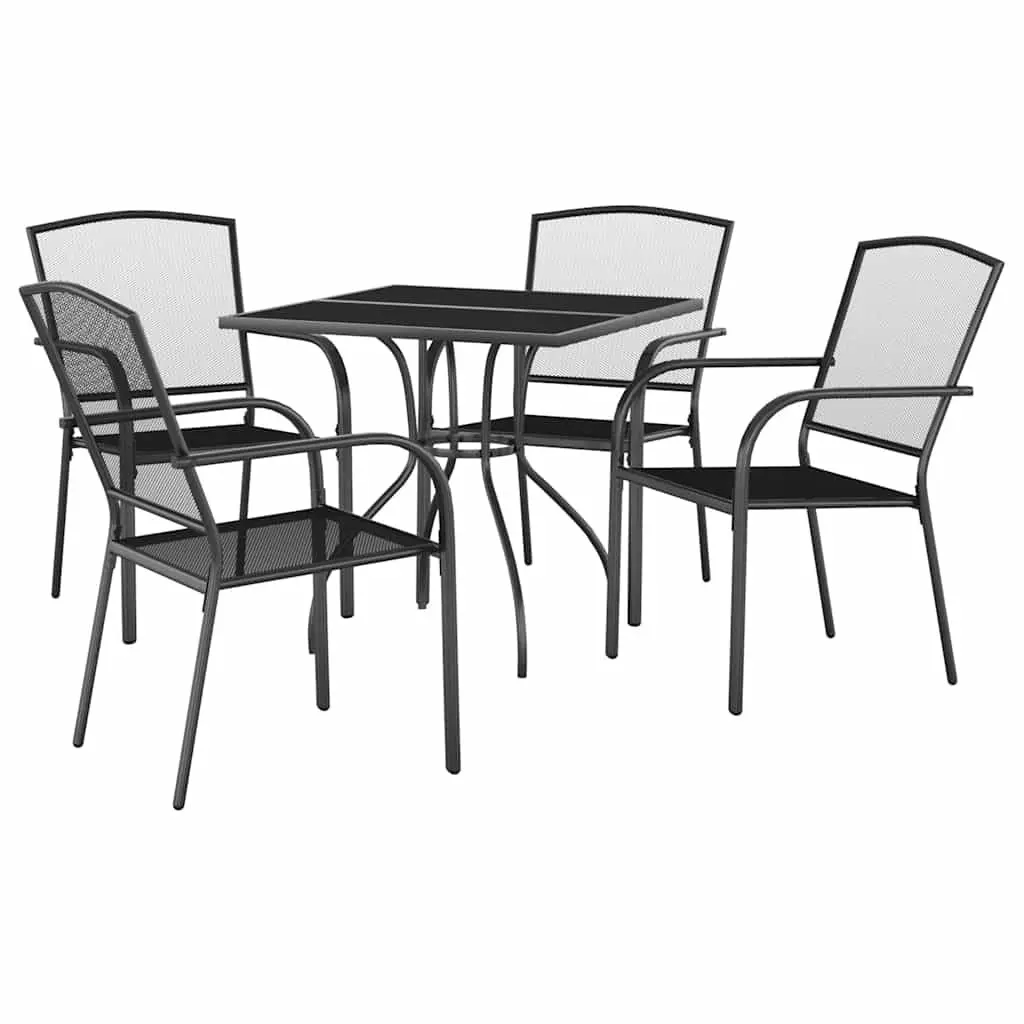 5-Piece Anthracite Dining Set