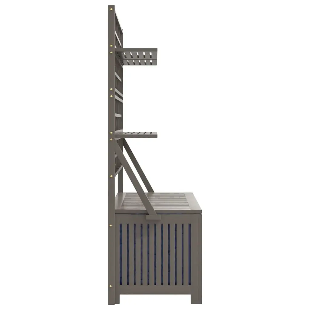 Outdoor Storage Box with Trellis, Grey