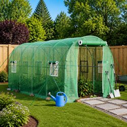 Specifications of Green Greenhouse 4x2x2m with Steel Frame