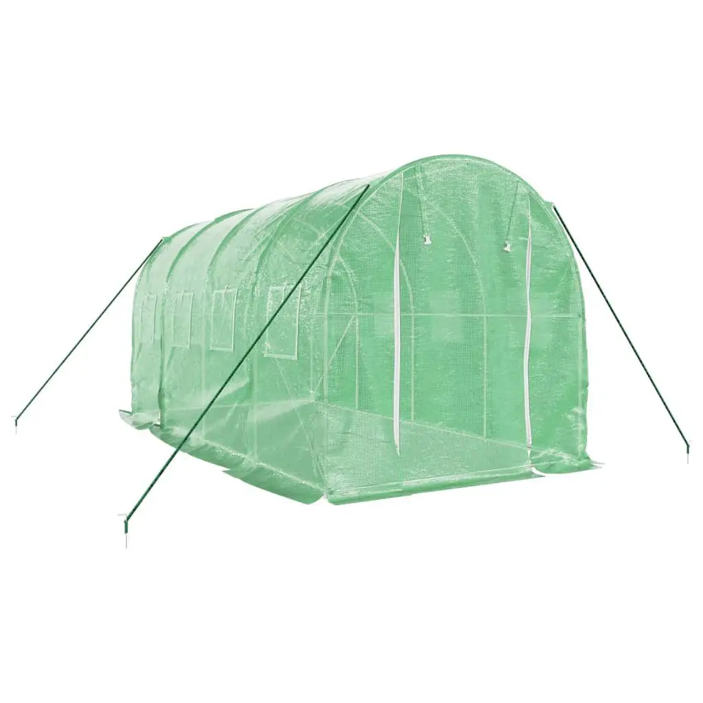 Greenhouse for Garden 4x2x2m Green 8m² Steel Frame