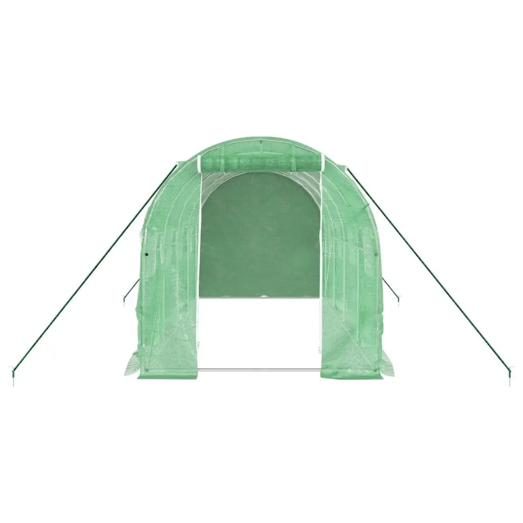Greenhouse for Garden 4x2x2m Green 8m² Steel Frame