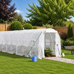 Specifications of the White Greenhouse with Steel Frame