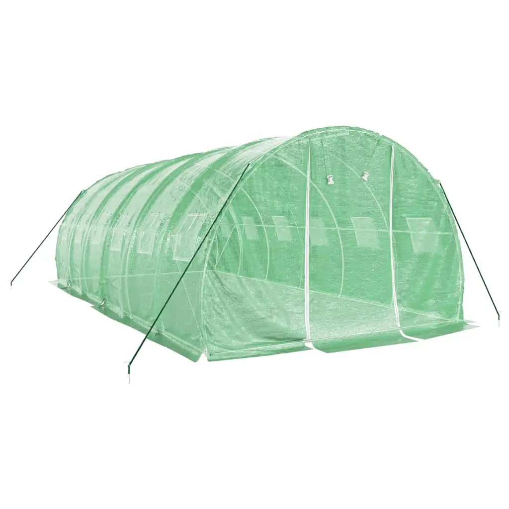 Greenhouse for Garden 6x3x2m Green 18m² Steel Frame PE Cover