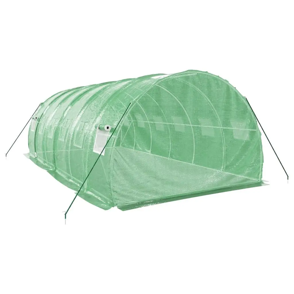 Greenhouse for Garden 6x3x2m Green 18m² Steel Frame PE Cover