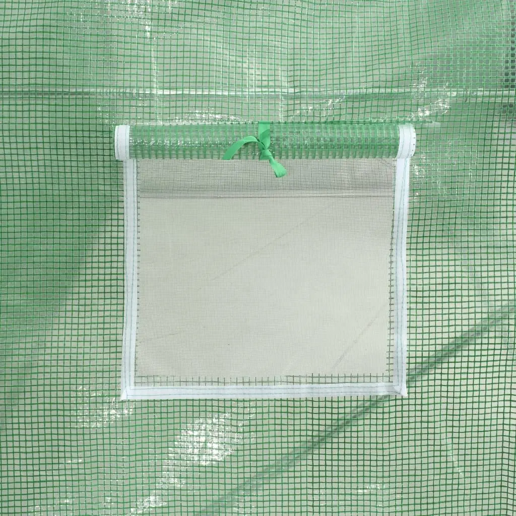 Greenhouse for Garden 6x3x2m Green 18m² Steel Frame PE Cover