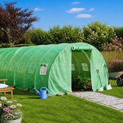 24 m² Greenhouse - Dimensions 8x3x2 m, Steel Frame