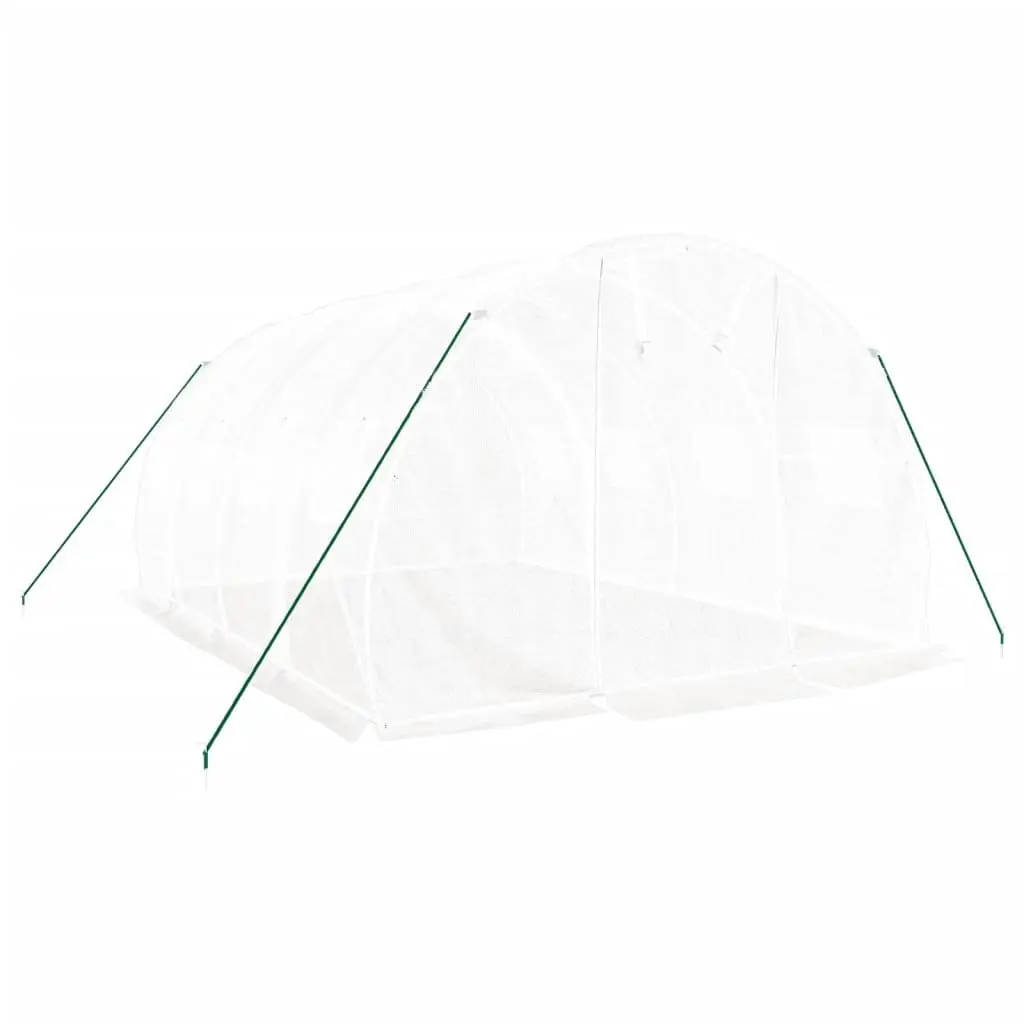 Greenhouse for Garden 12m² Steel Frame White 4x3x2m