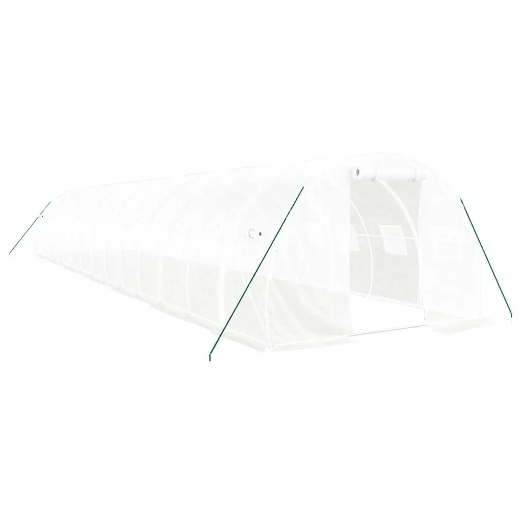 Greenhouse for Garden 14x3x2m Steel Frame PE Cover
