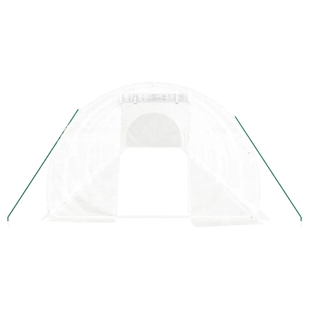 Greenhouse for Garden 14x3x2m Steel Frame PE Cover