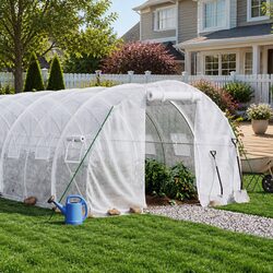 Specifications of 60 m² White Steel Frame Greenhouse