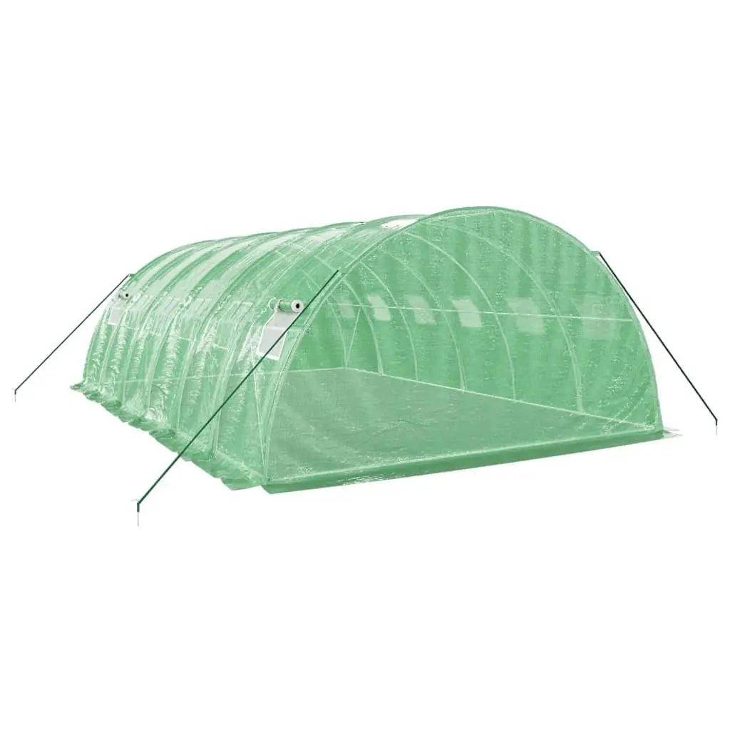 Greenhouse 6x4x2m Garden Plant House Steel Frame PE Cover Roll-up Door
