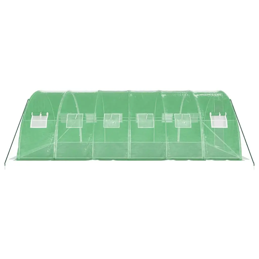Greenhouse 6x4x2m Garden Plant House Steel Frame PE Cover Roll-up Door