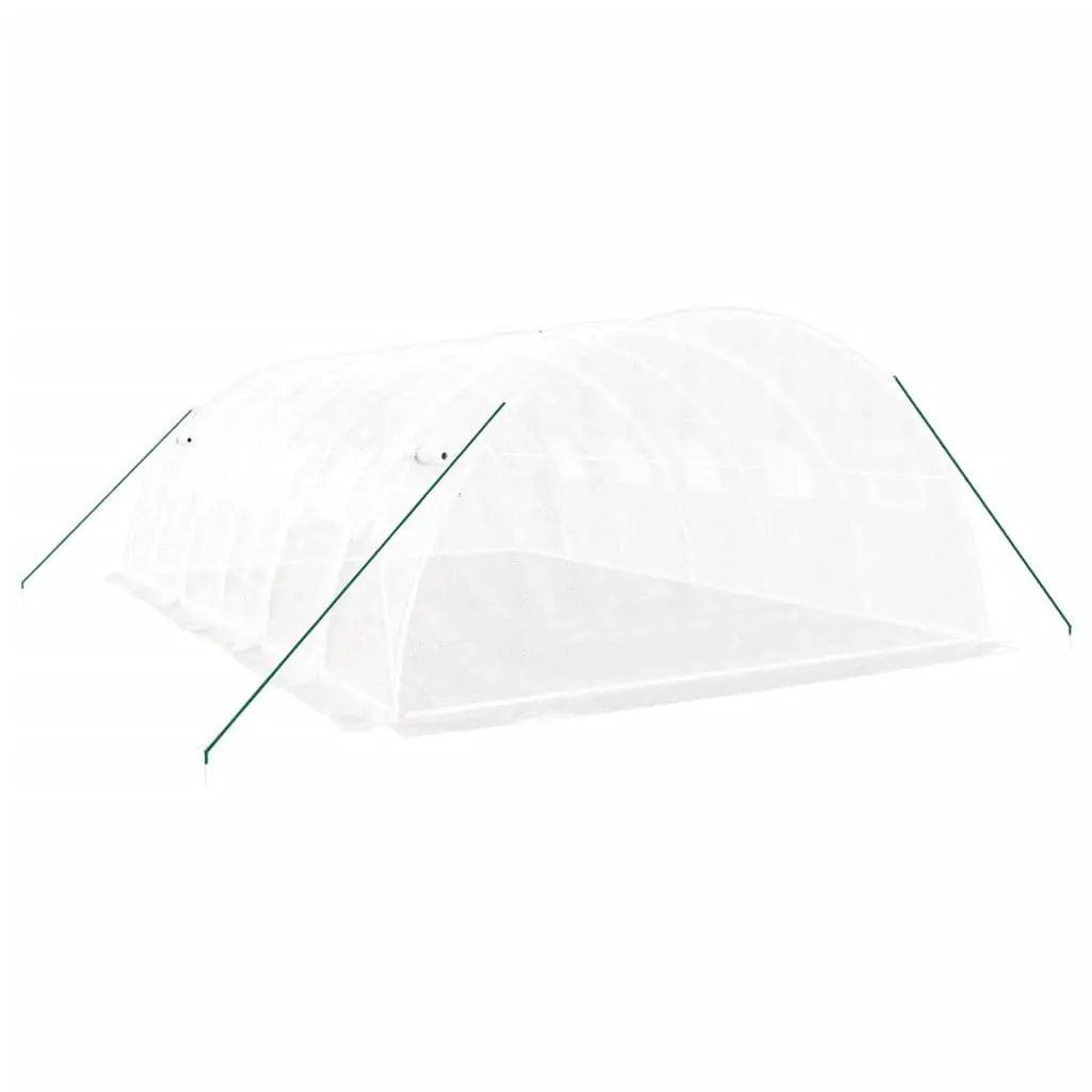 Greenhouse for Garden 6x4x2m Steel Frame White PE Cover