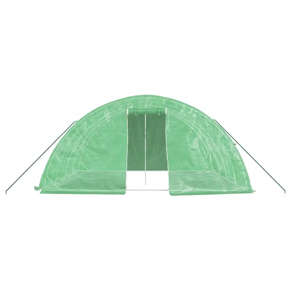 Greenhouse for Garden 5x4x2.3m Steel Frame with Roll-up Door