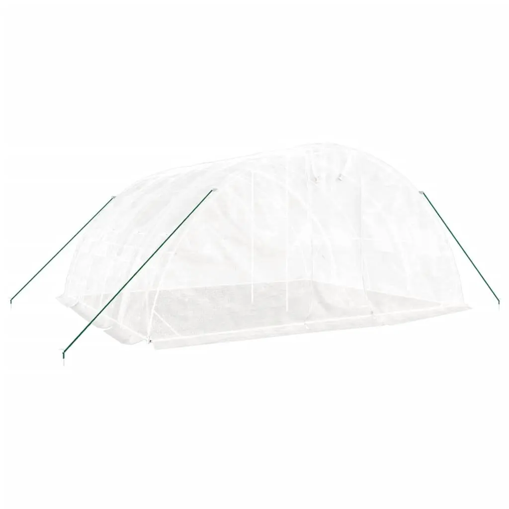 Greenhouse Outdoor 5x4x2.3m Steel Frame White 20m² Garden Plant House