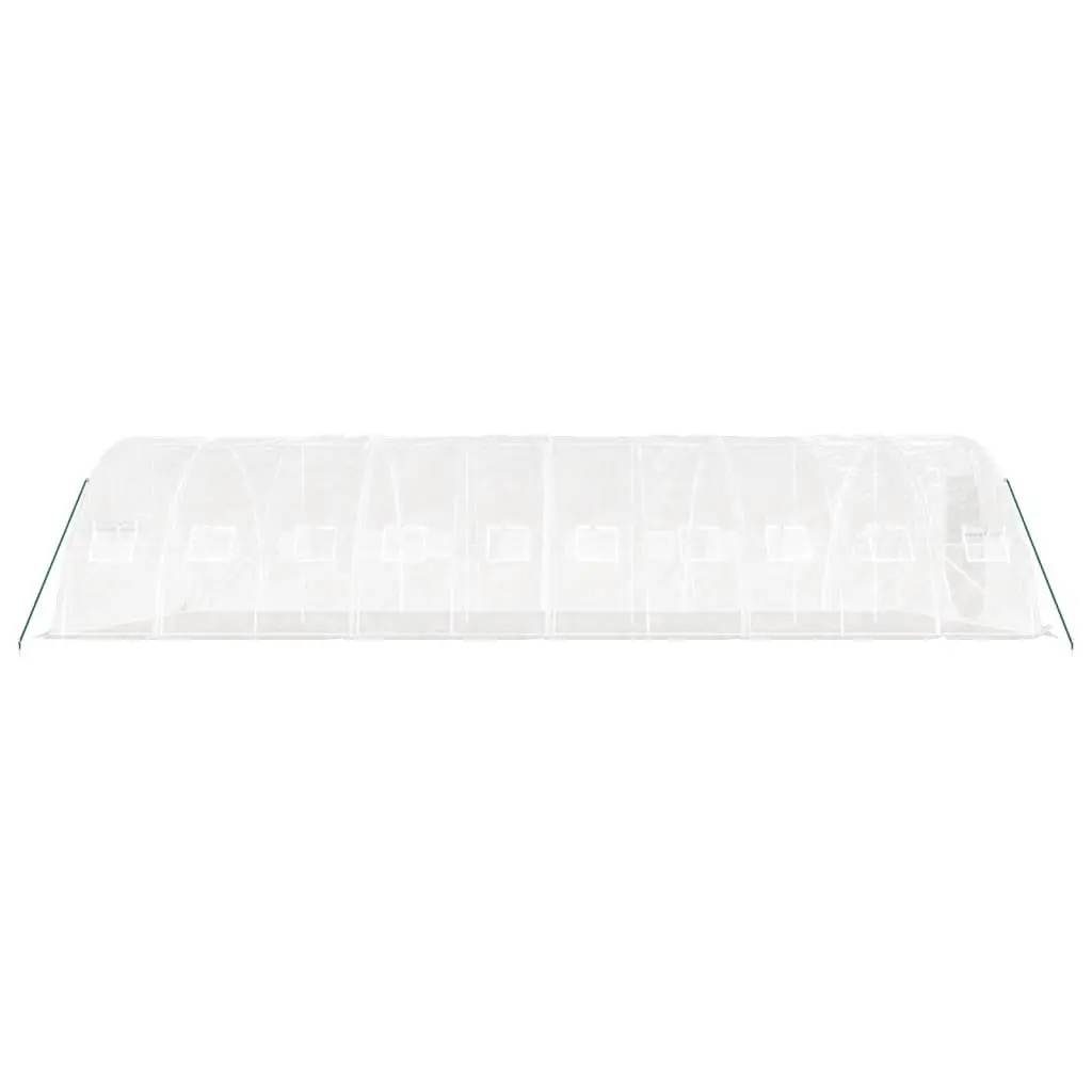 Greenhouse for Garden 10x5x2.3m Steel Frame White