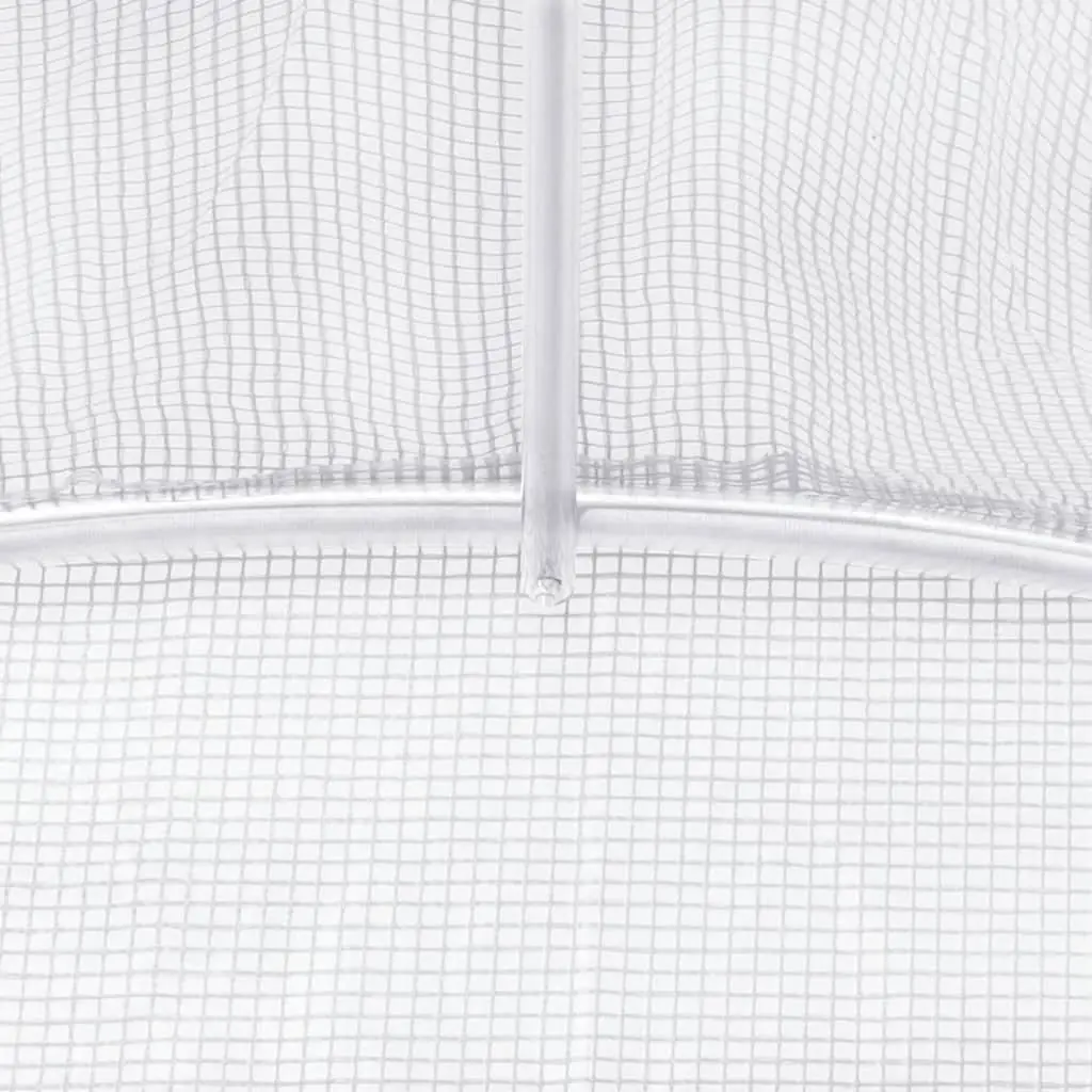 Greenhouse for Garden 10x5x2.3m Steel Frame White
